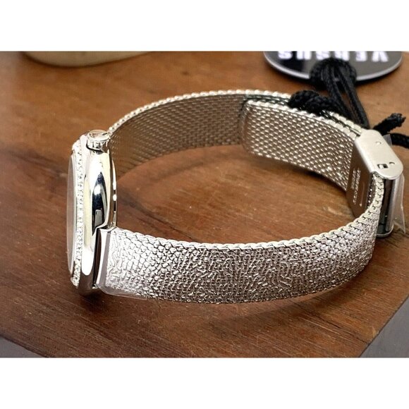 Versus by Versace Women's Watch VSPZJ0421 Silver Dial Mesh Steel Band 28mm - Picture 9 of 14